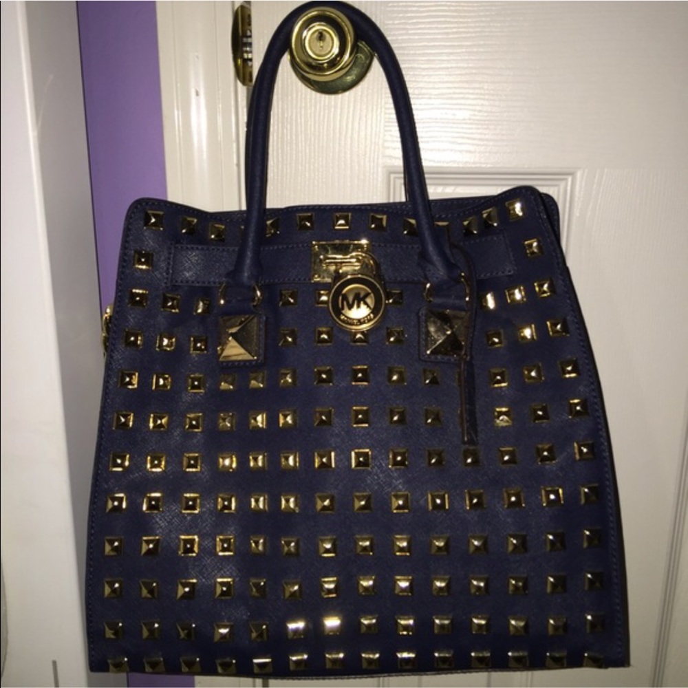 Michael Kors Hamilton Pyramid Studded Bag